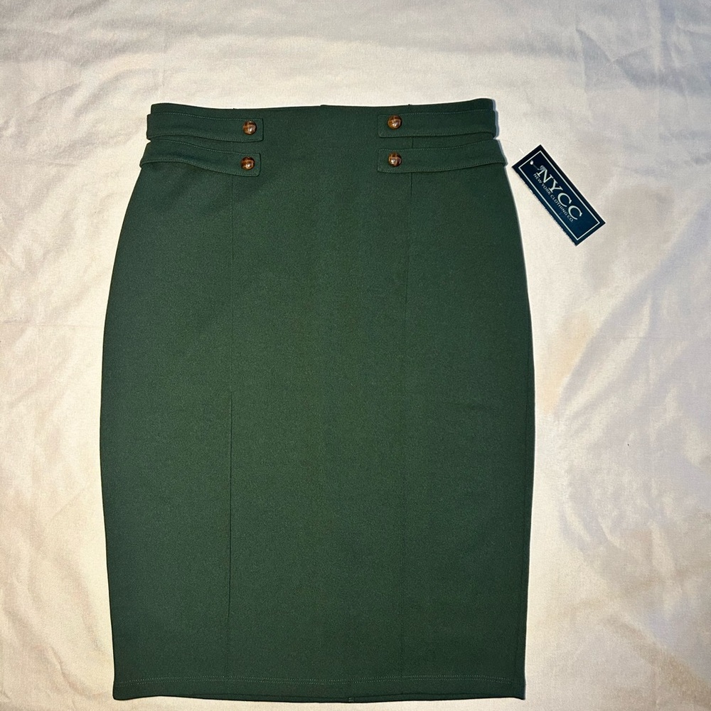 NYC Women's Deep Green Pencil Skirt